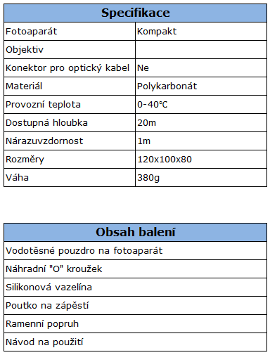 Specifikace Meikon univerzální pouzdro